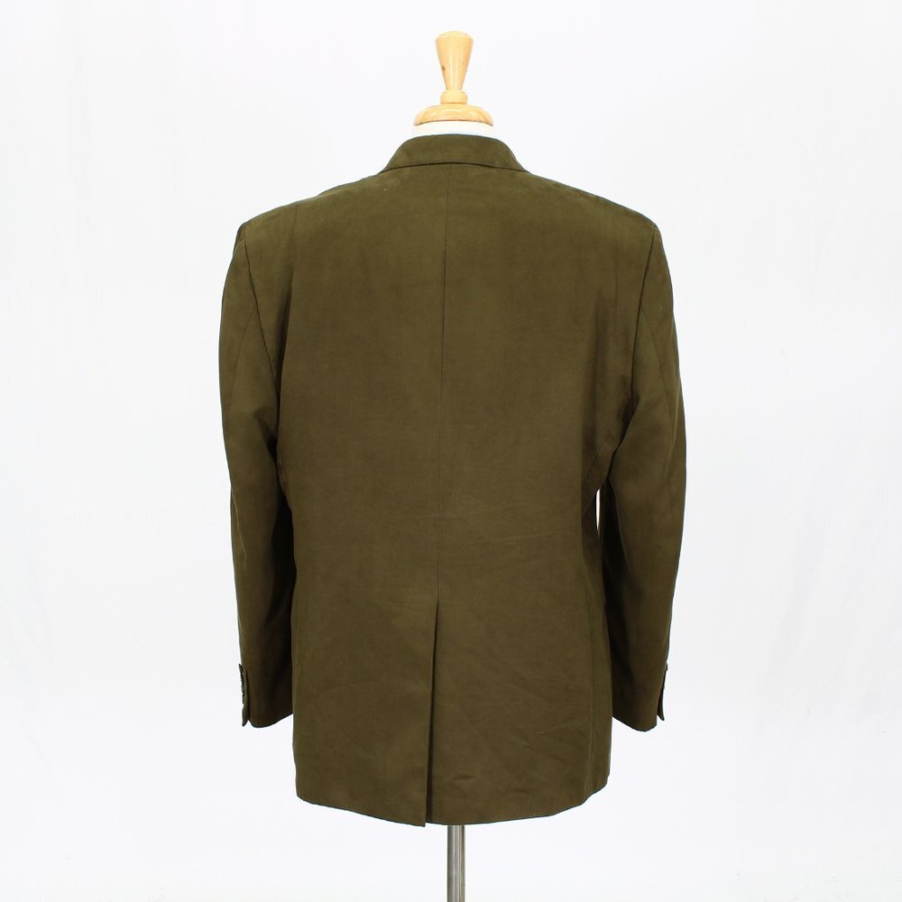 Ralph Lauren 44R Green Solid 2-Button Sport Coat Blazer Jacket V987 - Picture 7 of 11